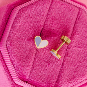 Pierced Co Earrings in Heart Duo