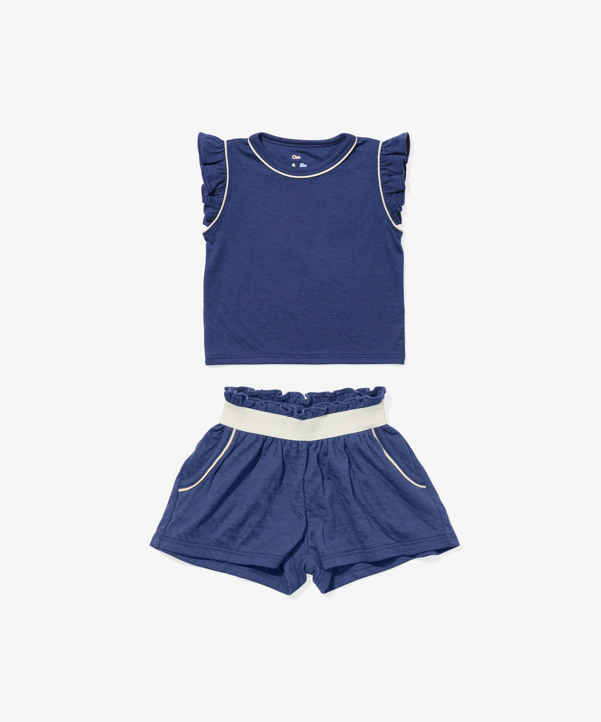 Oso & Me Bea Short Set in Navy