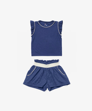 Oso & Me Bea Short Set in Navy