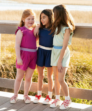 Oso & Me Bea Short Set in Navy