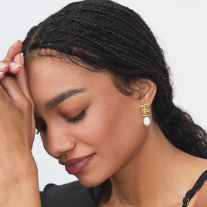 fyb Beatrice Drop Earrings in Gold