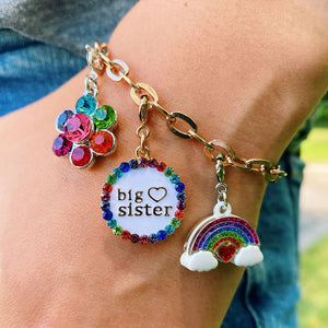 Charm It! Gold Big Sister Charm