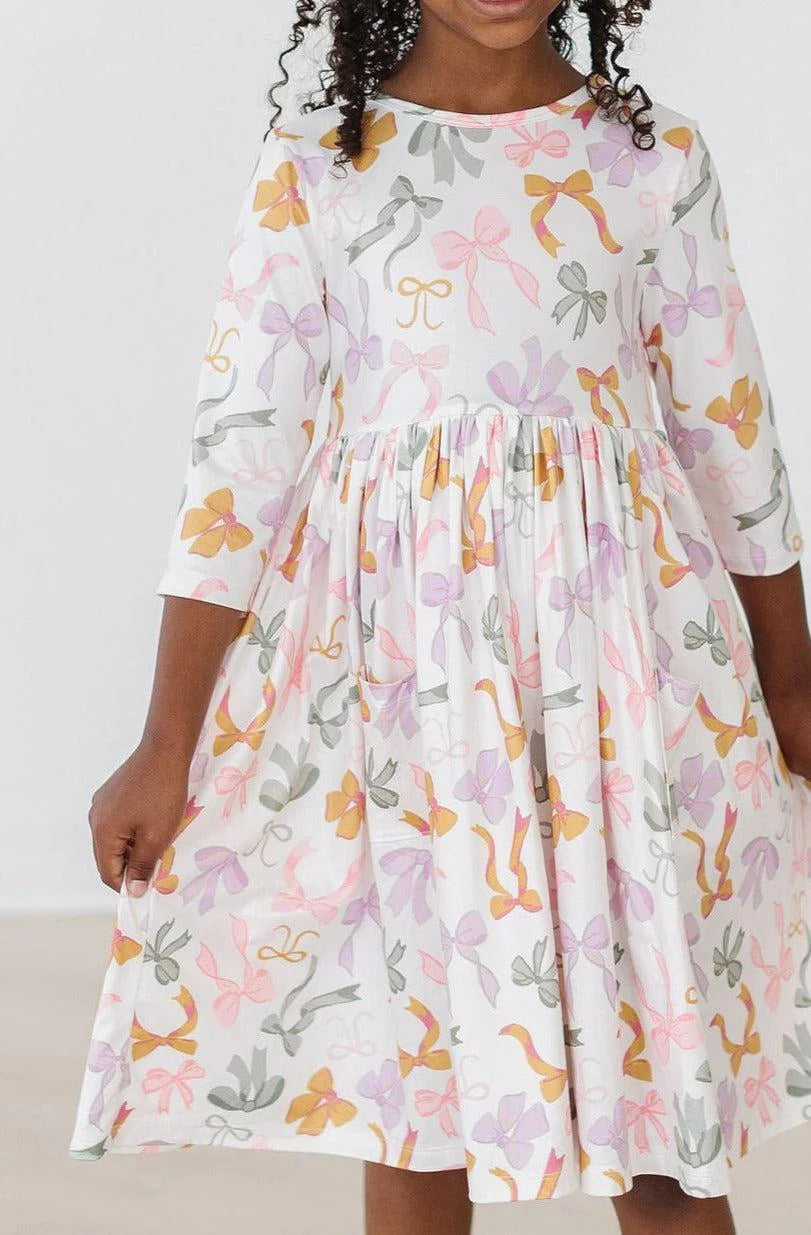 Mila & Rose Twirl Dress in Boho Bows