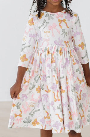 Mila & Rose Twirl Dress in Boho Bows