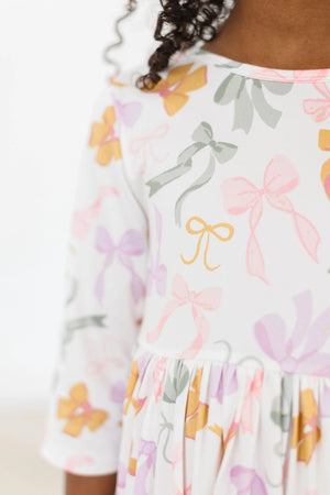 Mila & Rose Twirl Dress in Boho Bows