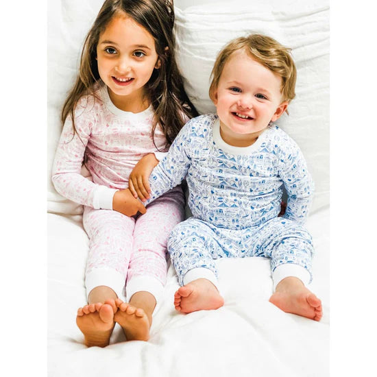 Joy Street Kids Boston Pajamas in Sailor Blue