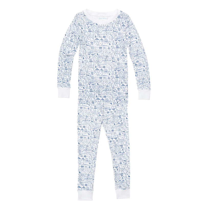 Joy Street Kids Boston Pajamas in Sailor Blue