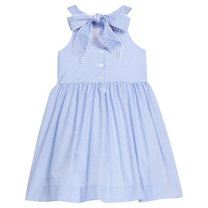 Little English Annie Dress in Royal Mini Gingham