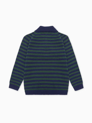 La Coqueta Brio Sweater in Navy Stripe