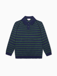 La Coqueta Brio Sweater in Navy Stripe