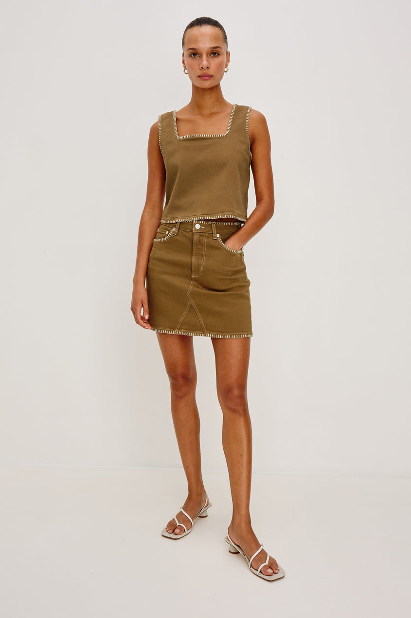 Rails Laurel Mini Skirt in Safari