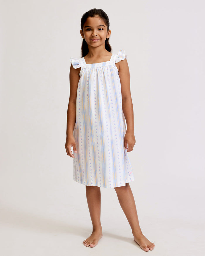 Petite Plume Clara Nightgown in Cottage Stripe