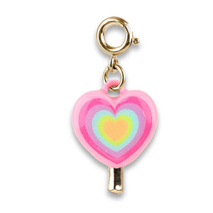 Charm It! Gold Heart Lollipop Charm