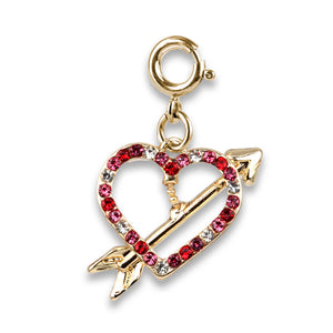 Charm It! Gold Heart & Arrow Charm