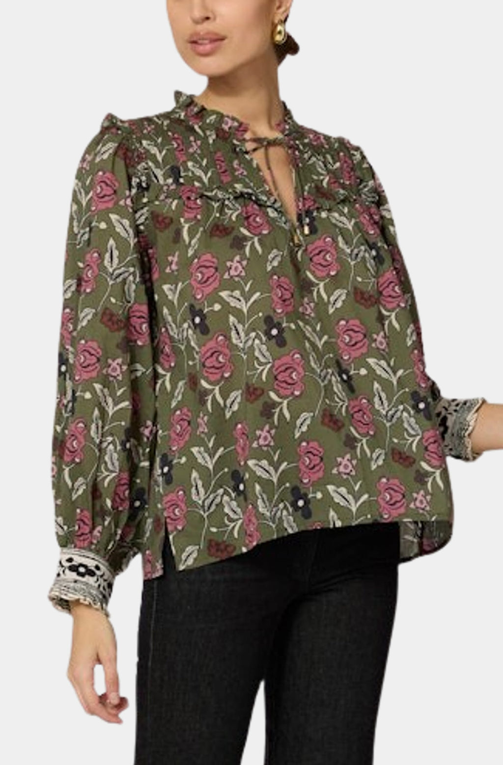 Cleobella Leni Blouse in Fiore Print