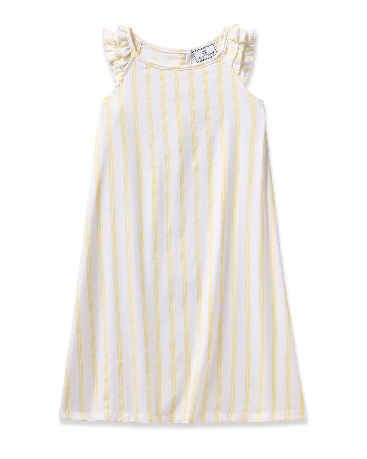Petite Plume Children's Twill Nightgown in Sunny Stripe