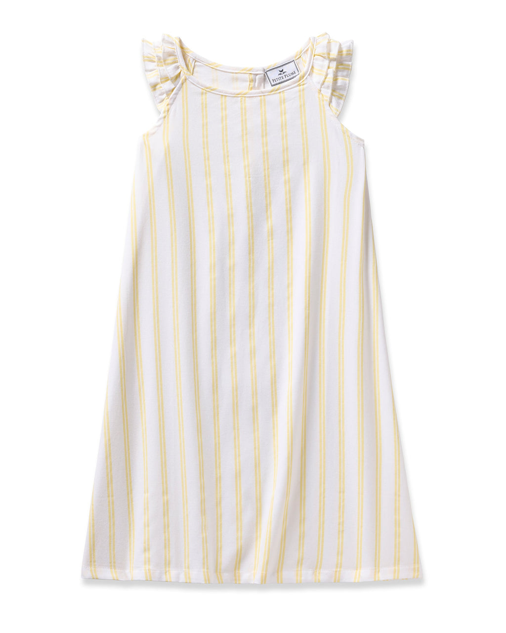 Petite Plume Children's Twill Nightgown in Sunny Stripe