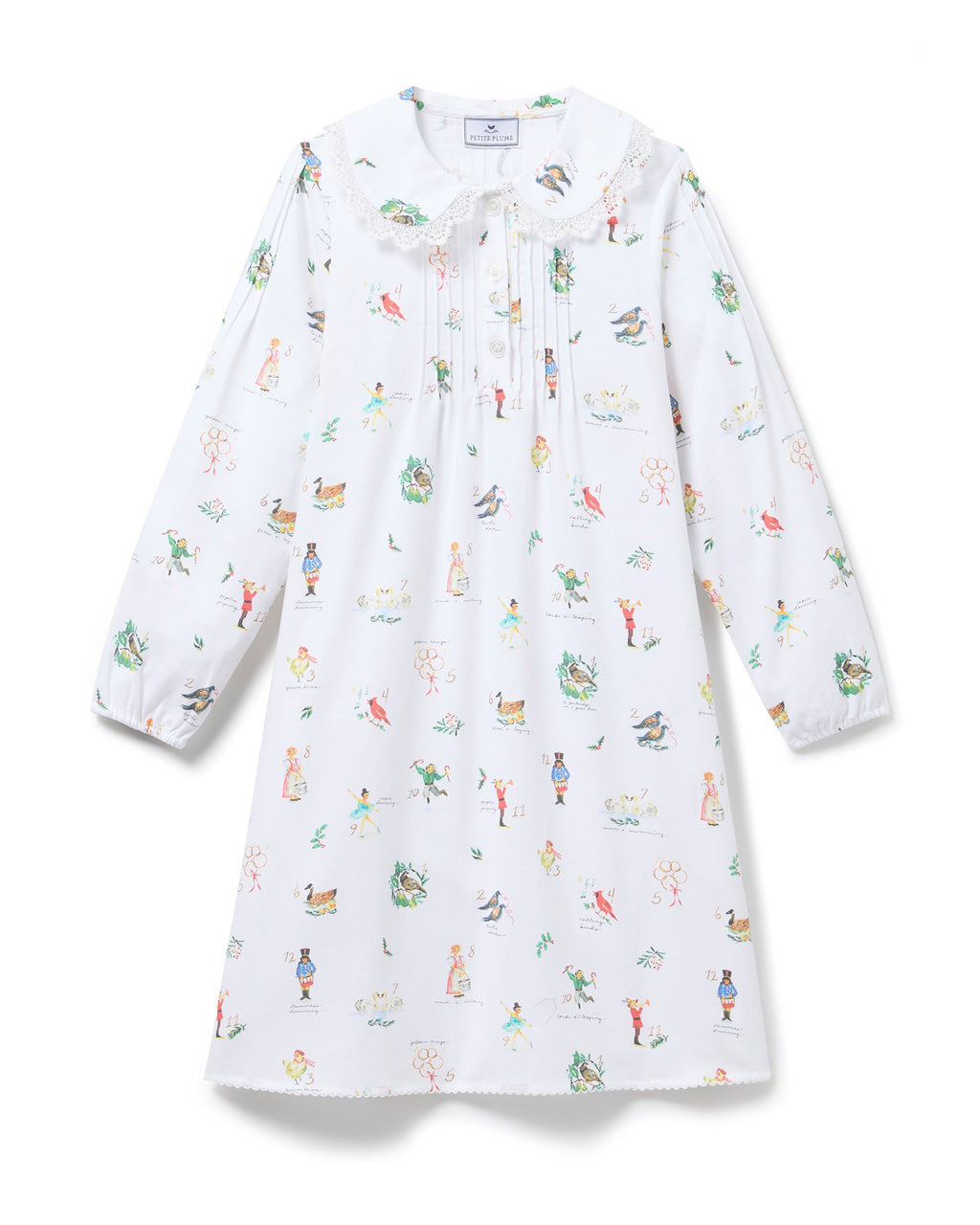 Petite Plume Twill Lola Nightgown In 12 Days Of Christmas