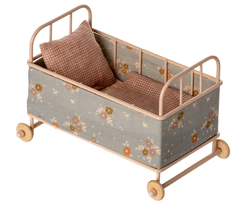 Maileg Cot Bed MIcro in Powder