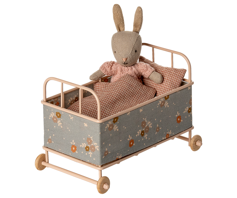 Maileg Cot Bed MIcro in Powder