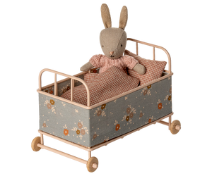 Maileg Cot Bed MIcro in Powder