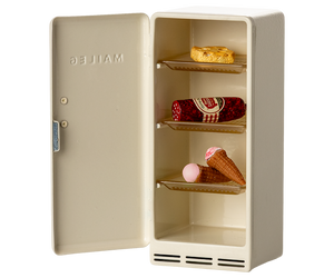 Maileg Mouse Metal Refrigerator in Off-White