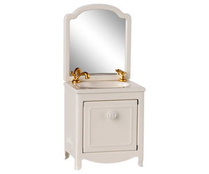 Maileg Sink with Mirror in Off White