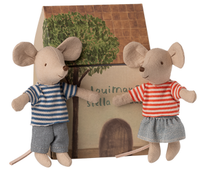 Maileg LouiMax & Stella Little Sister and Brother Mice