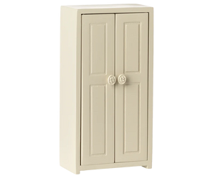 Maileg Wooden Closet for Mouse Clothes in Cream