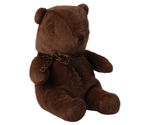 Maileg Teddy Bear Plush, Medium in Dark Brown