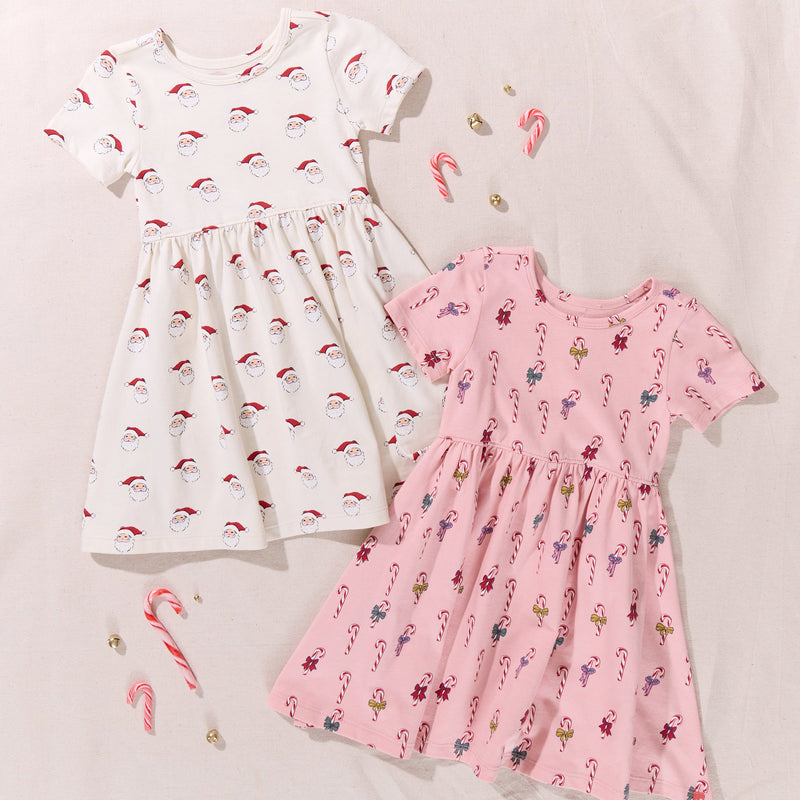 Pink Chicken Sunny Dress in Mini Candy Cane