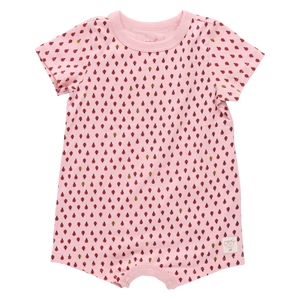 Coop Kids by Pink Chicken Baby Adventure Romper in Mini Ladybugs