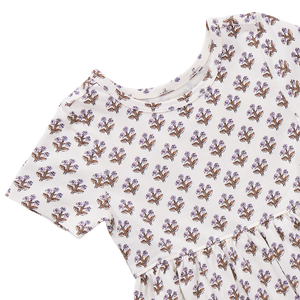 Coop Kids by Pink Chicken Sunny Dress in Mini Lavender Block Floral
