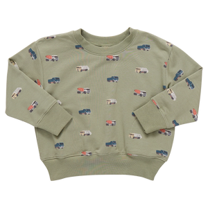 Coop Kids by Pink Chicken Play Sweatshirt in Trucks