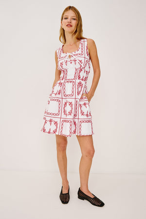 Rails Cosette Dress in Ivory/Red Handkerchief