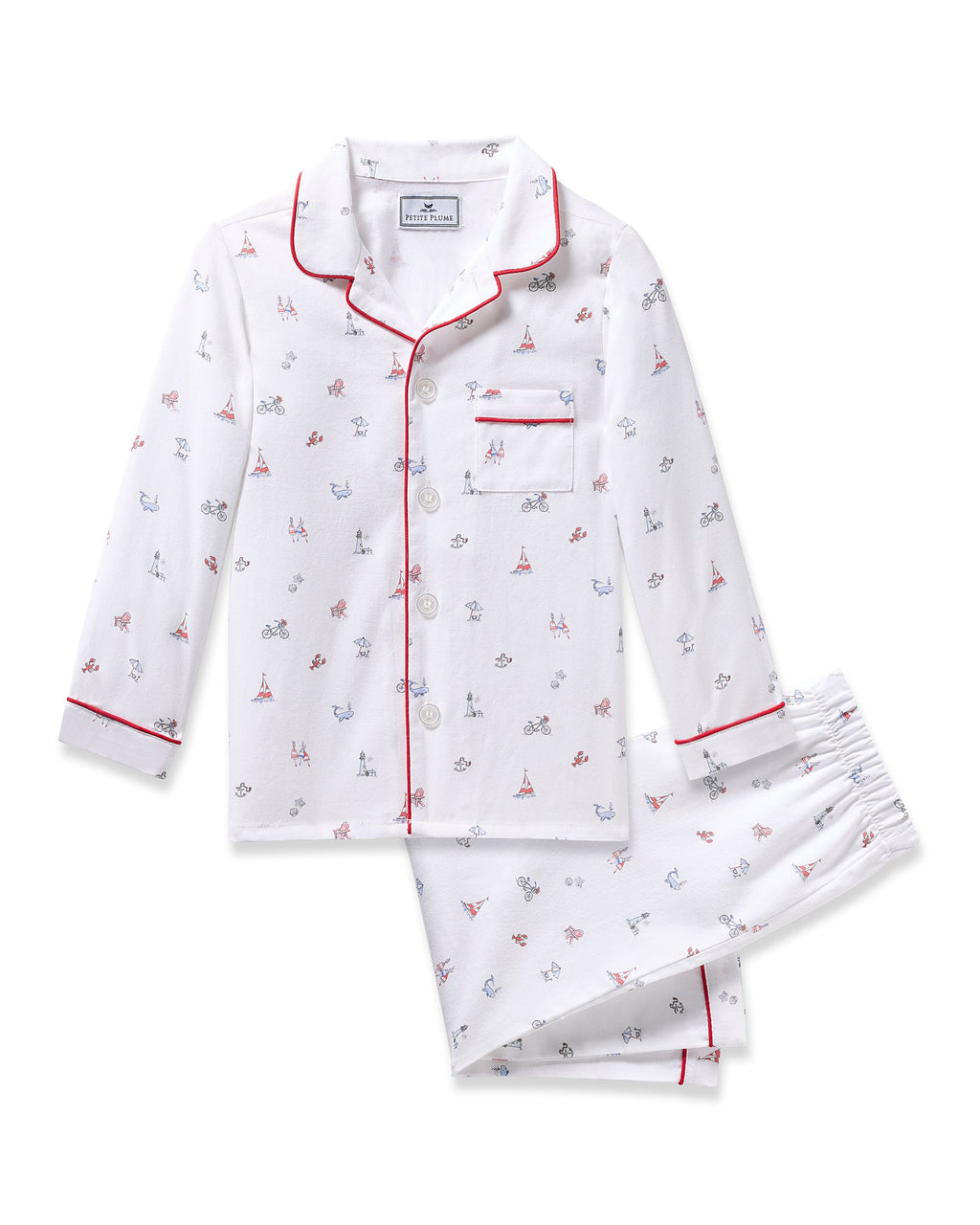 Petite Plume Twill Pajama in Coastal Charms