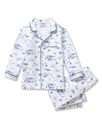 Petite Plume Twill Pajama In Chalet Toile