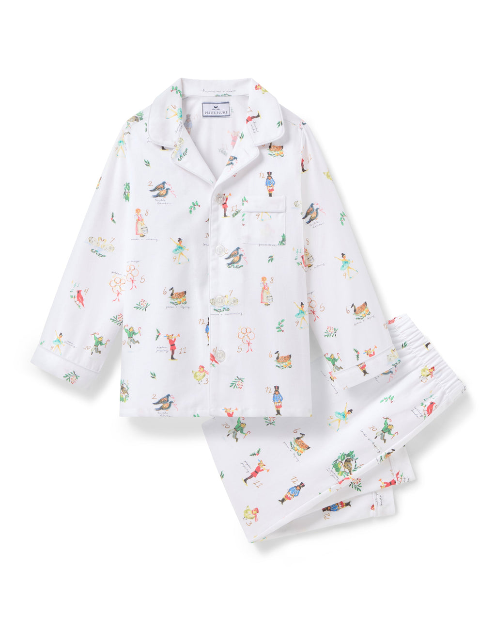 Petite Plume Twill Pajama In 12 Days of Christmas