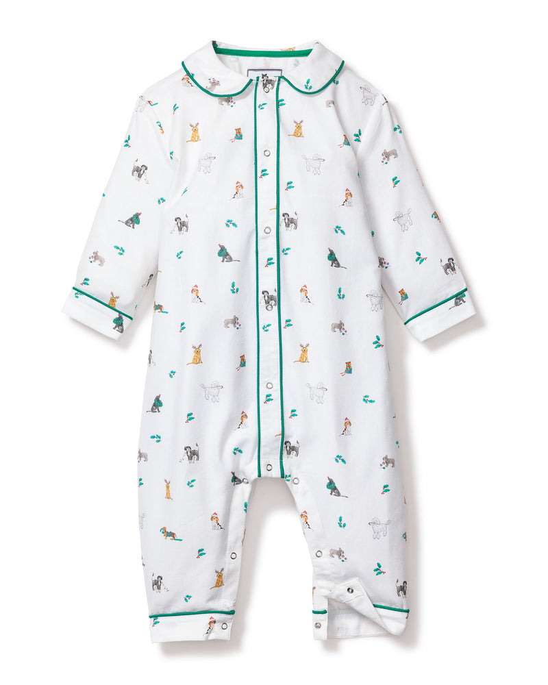 Petite Plume Cambridge Romper in Jingle Paws