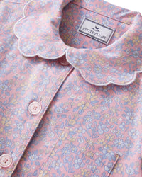 Petite Plume Twill Short Colette Pajama Set in Fleur Blush