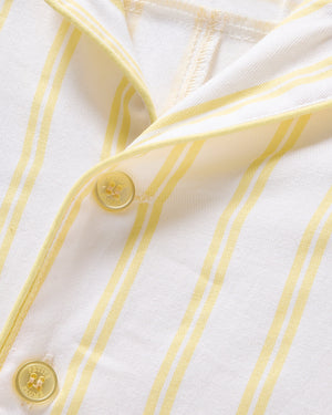 Petite Plume Children's Twill Short Set in Sunny Stripe