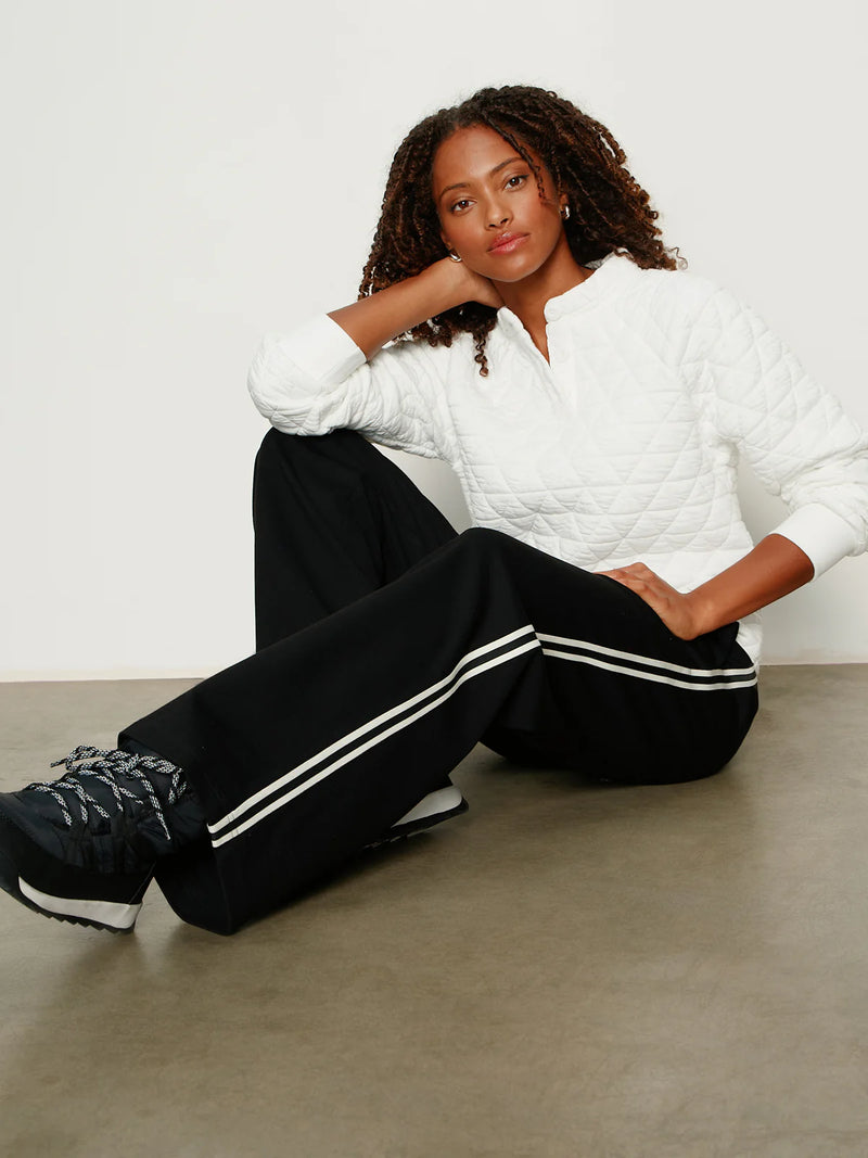 Sanctuary Quilted Button Popover in Chalk