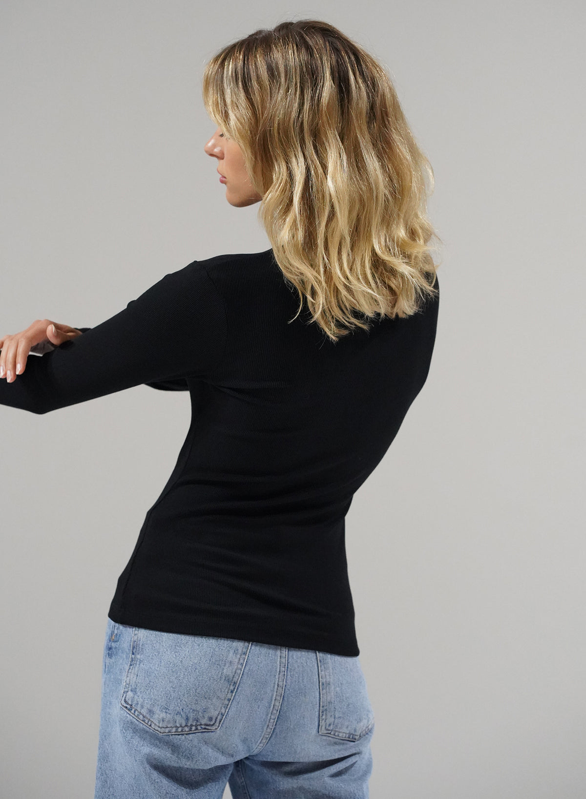 DALSTON RIBBED LONG SLEEVE