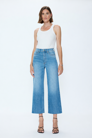 Pistola Lana Crop Wide Leg Jean in Wild Heart