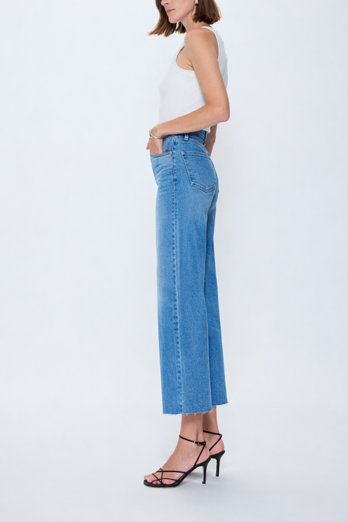 Pistola Lana Crop Wide Leg Jean in Wild Heart
