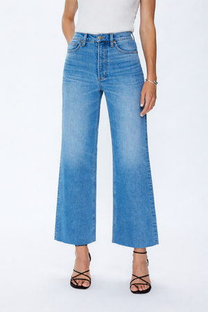 Pistola Lana Crop Wide Leg Jean in Wild Heart