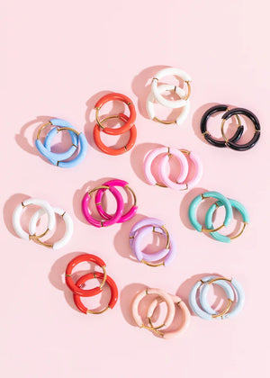 Pierced Co Huggie Earrings - Multiple Colors!
