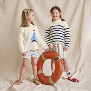 Coop Kids by Pink Chicken Sandbox Shorts in Sailboats