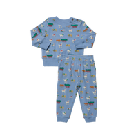 Coop Kids by Pink Chicken Baby Jax Jogger Set in Holiday Labs