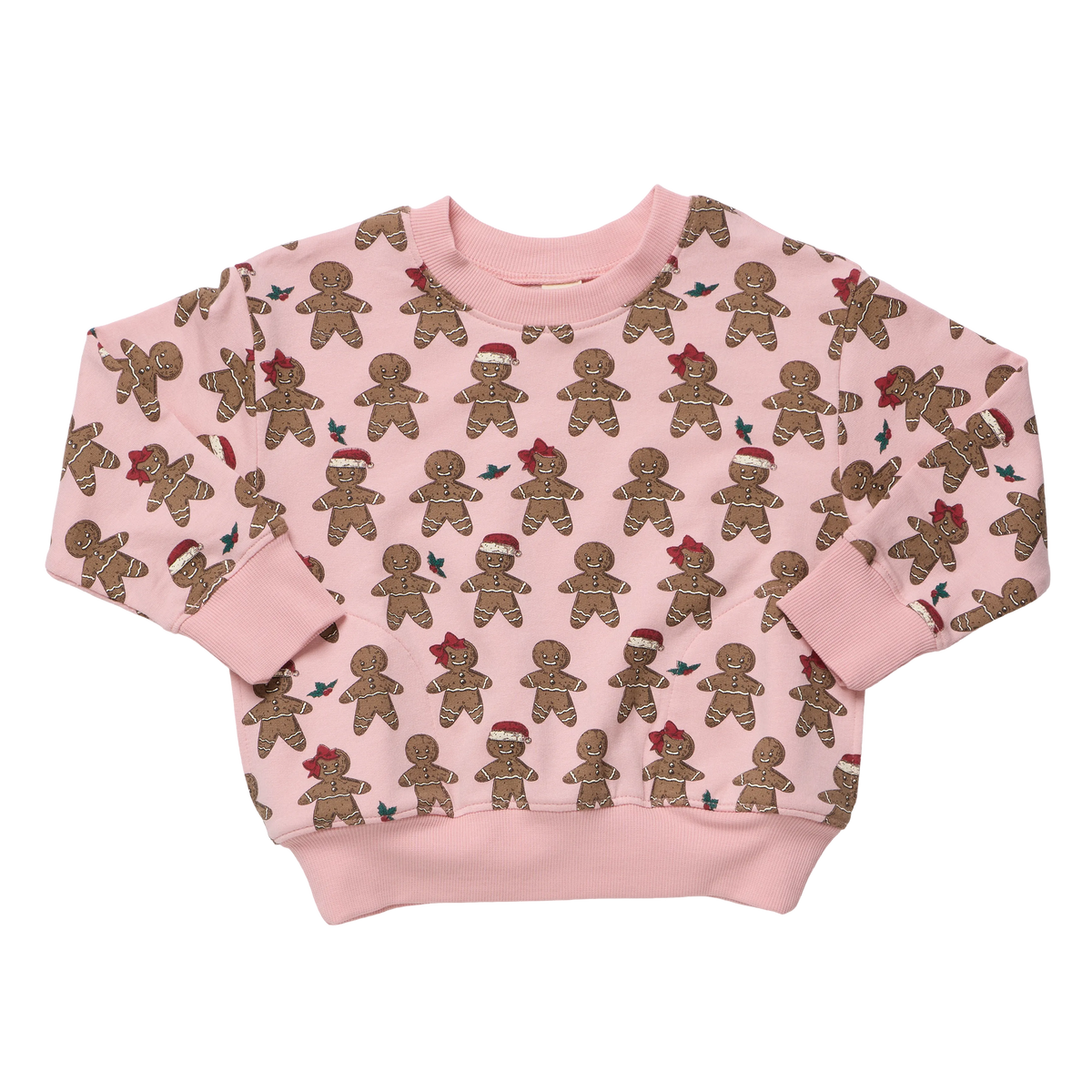 Coop Kids by Pink Chicken Play Sweatshirt in Gingerbread Cookie